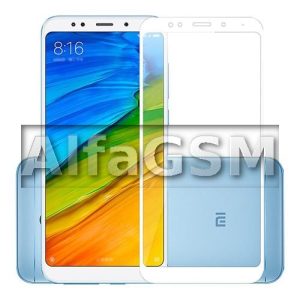 Xiaomi Redmi 5 Plus 3D Tempered Glass Protector White - Kijelzővédő Üvegfólia - Image 3